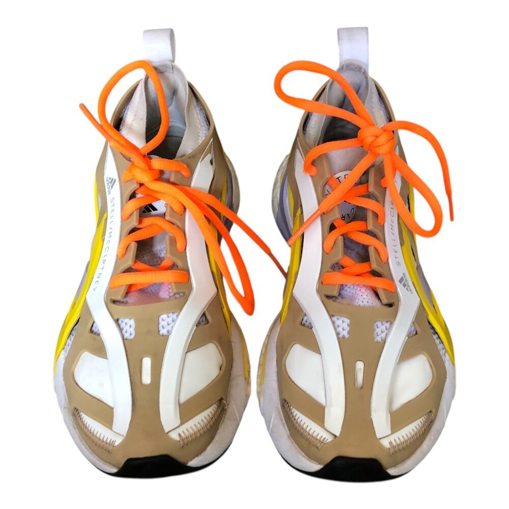 adidas Athletic Sneakers in Tan, White, Yellow & Orange